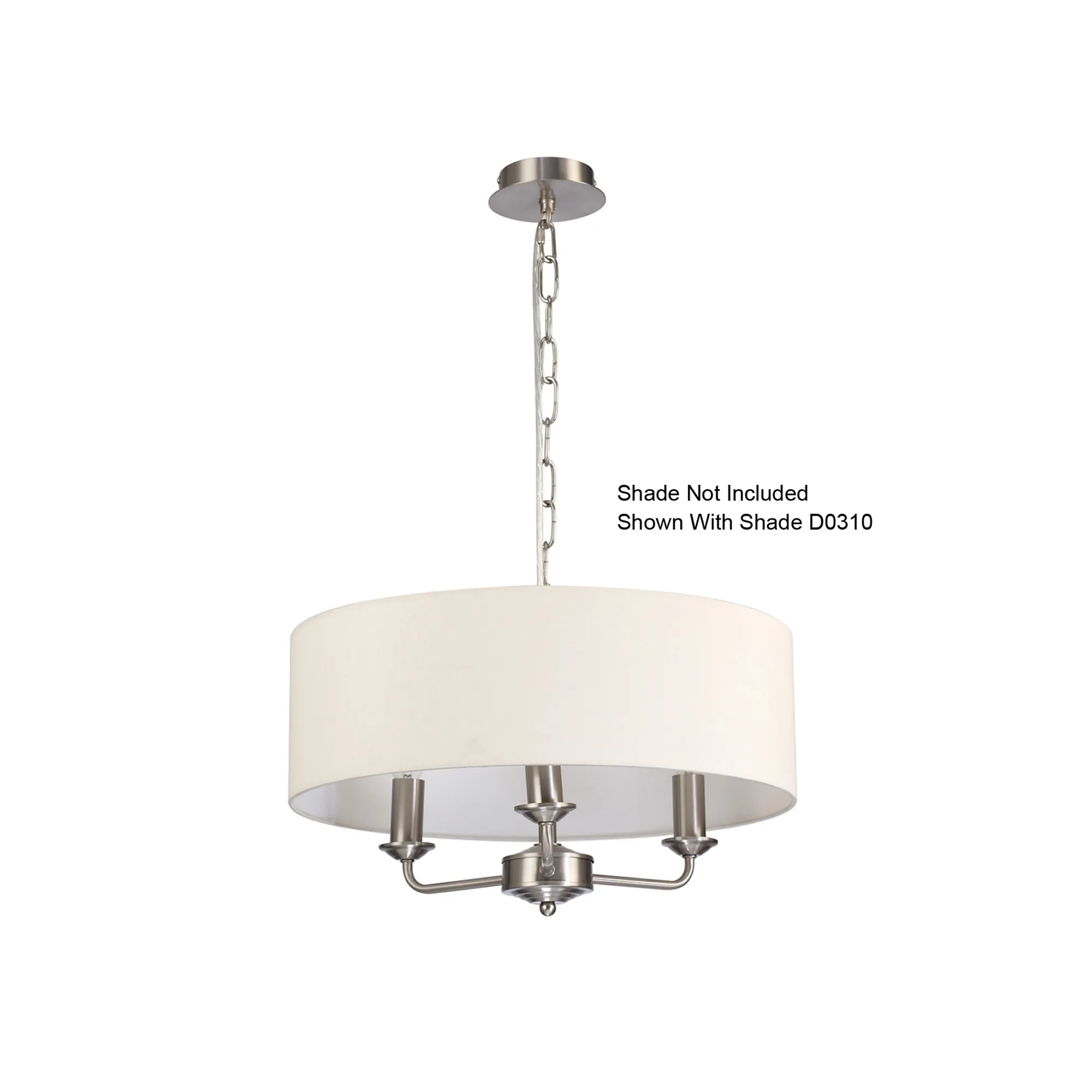 Banyan Pendant 3 Light Satin Nickel D0356  Deco Banyan